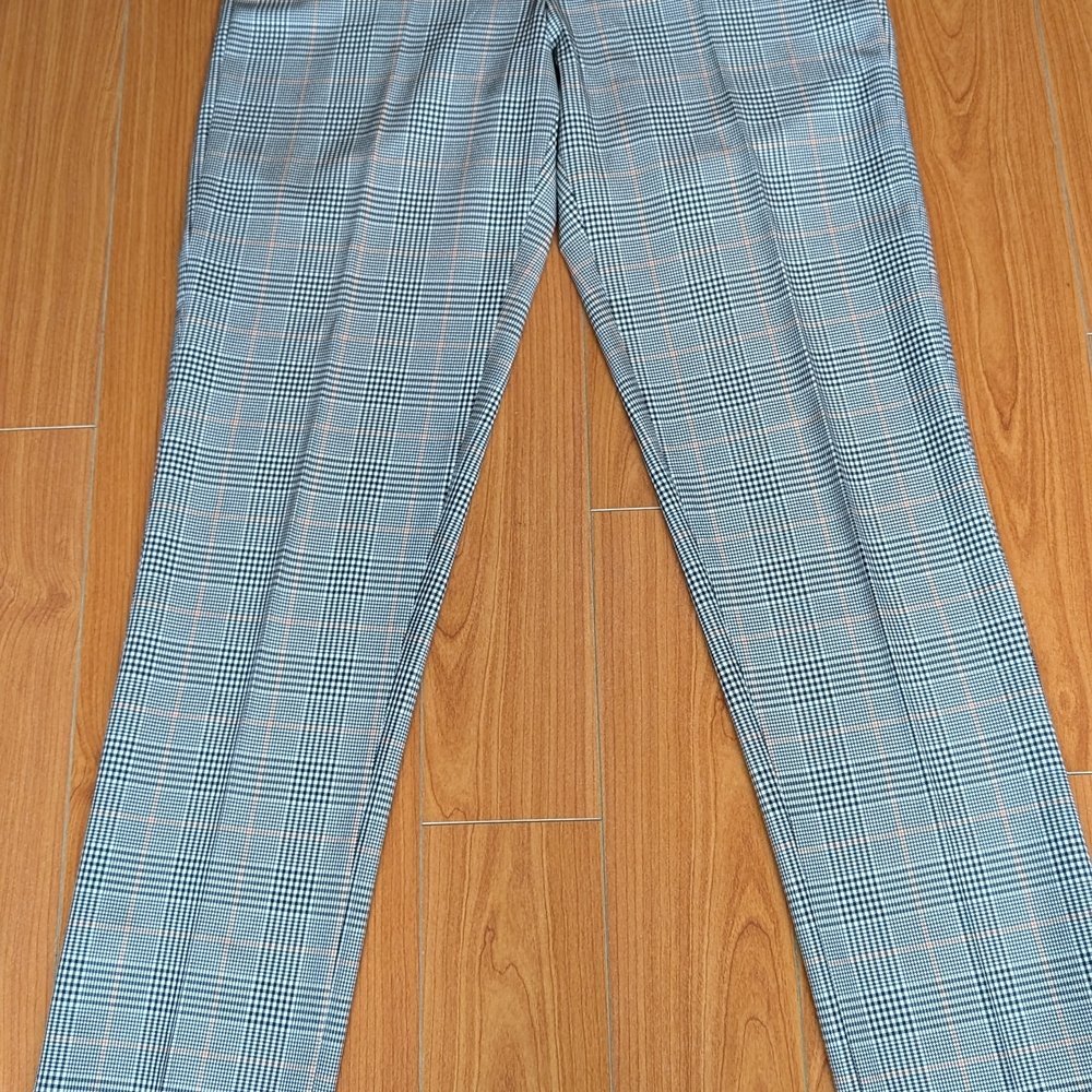 Gray Plaid Pants